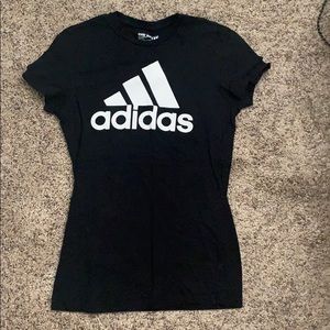 Black and white adidas shirt